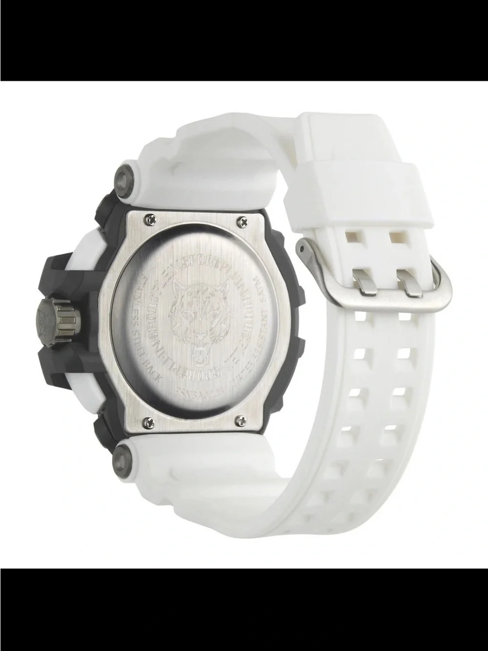 Plein Sport Men's Watch Analogue Digital Quartz Combat Silicone 50 mm